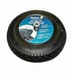Jackson FFTKBCC Flat Free Wheelbarrow Tire, Knobby, 16 in Dia Tire Rim, Rubber