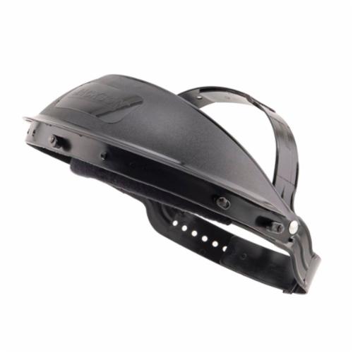 Jackson Safety* 14386 Model K10 General Purpose Faceshield Headgear, Black, Plastic, Pin Lock Adjustment