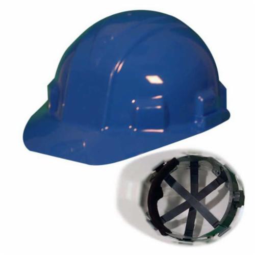 Jackson Safety* 14416 Sentry III Cap Style Hard Hat, SZ 6-1/2 Fits Mini Hat, SZ 8 Fits Max Hat, HDPE, 6-Point Suspension, ANSI Electrical Class Rating: Class C, E and G, ANSI Impact Rating: Type I, Ratchet Adjustment