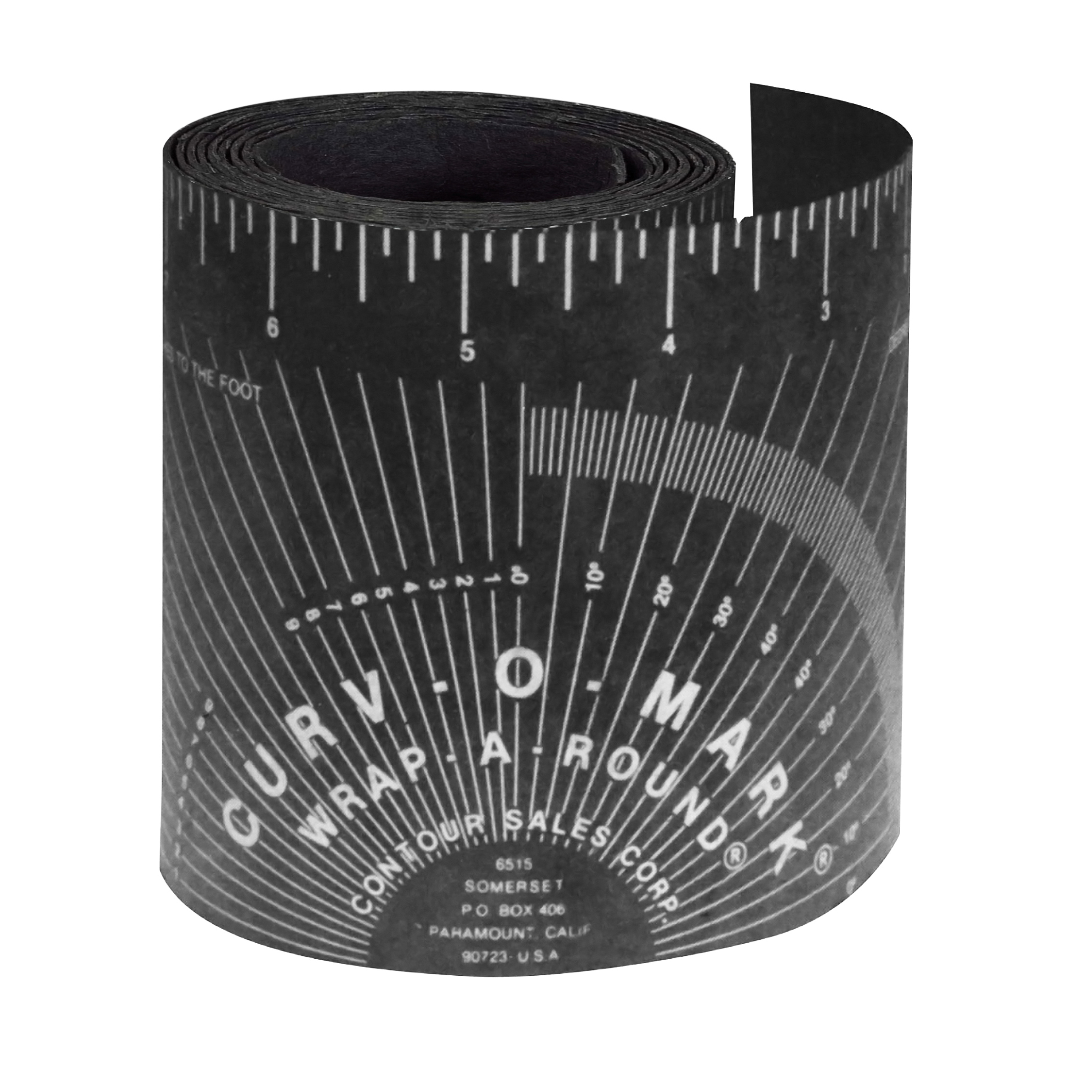 JACKSON SAFETY Curv-O-Mark Wrap-A-Round 14752 Medium Flexible Pipe Marking Tool, 3 to 6 in Dia, Black