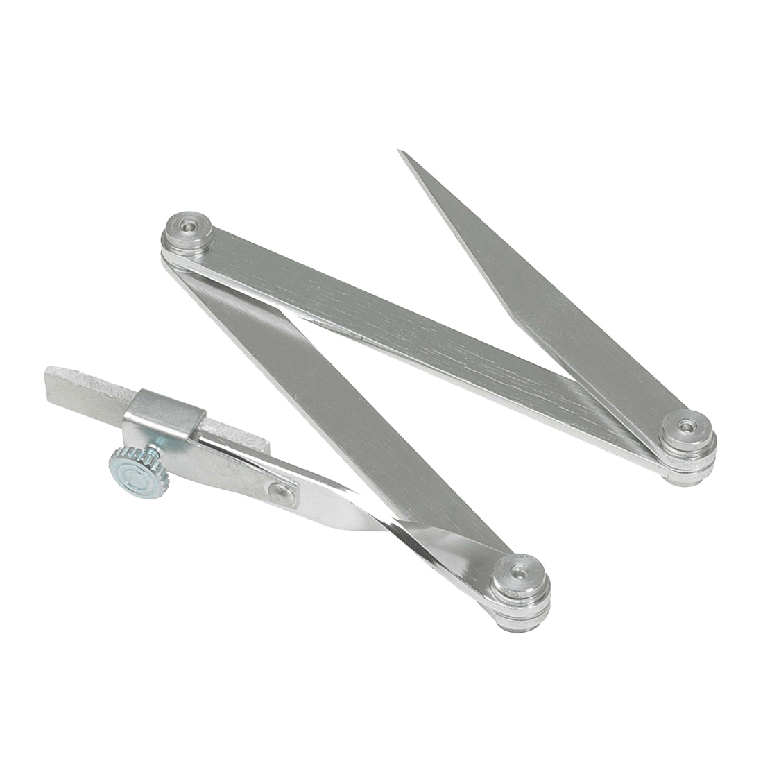 JACKSON SAFETY 14781 Small Radius Marker With 20 in Radius and Heavy Duty Friction Joints, 20 in Dia, Rustproof Aluminum, Silver