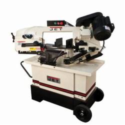 JET 413451 Belt Drive Horizontal Band Saw, 4 in Round, 4-3/4 x 4 in Rectangle 45 deg Capacity, 7 in Round, 7 x 10-1/2 in Rectangle 90 deg Capacity, 1 hp, 115/230 VAC, 86/131/182/260 sfpm Speed