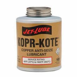 Jet Lube Kopr-Kote 10002 High Temperature Anti-Seize Compound, 8 oz Brush In Cap Bottle, Semi-Fluid Form, Copper Bronze, 1.1499999999999999