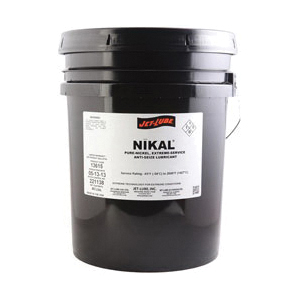 Jet Lube 13602 Nikal High Temperature Anti-Seize and Gasket Compound, 0.5 lb Brush In Cap Bottle, Semi-Fluid Gel Form, Gray/Silver, 1.2