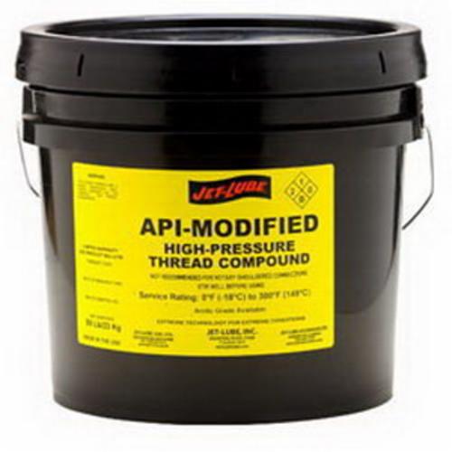 Jet Lube 22112 API-Modified High Pressure Thread Compound, 2.5 gal Pail, Semi-Fluid Gel Form, Copper Bronze, 1.97