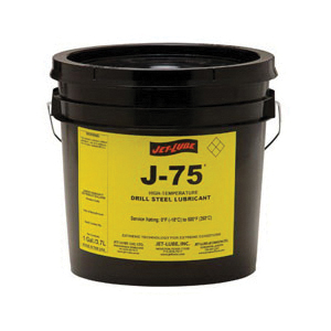 Jet Lube 24823 J-75 Lead-Free Drill Steel Lubricant, 1 gal Pail, Gel/Paste Form, Black, 1.19