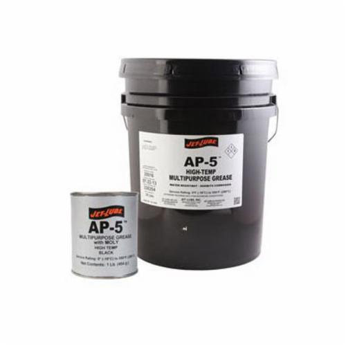 Jet Lube 25050 High Temperature Multi-Purpose Grease, 14 oz Cartridge, Semi-Solid/Paste Form, Black, 0 to 550 deg F