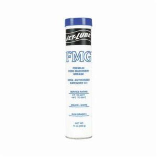 Jet Lube 30150 FMG Food Machinery Grease, 14 oz Cartridge, White, 0 to 400 deg F