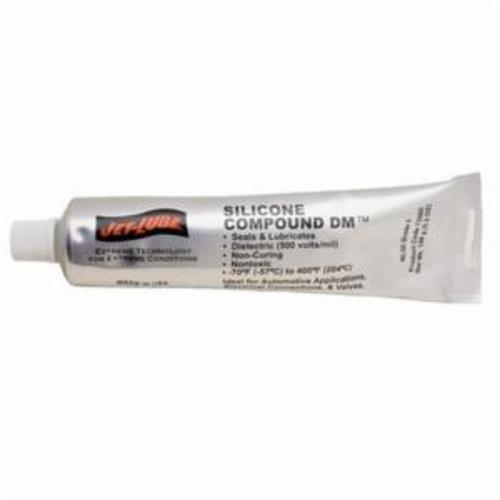 Jet Lube 73560 Silicone Compound, 5 oz Tube, Semi-Fluid Gel Form, Translucent, -70 to 400 deg F