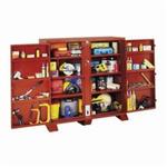 CRESCENT JOBOX 1-694990 2-Door Heavy Duty Jobsite Storage Cabinet, 60-1/4 in x 24-1/4 in W x 60-3/4 in D, 47.5 cu-ft Storage, Steel