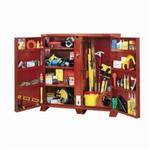 CRESCENT JOBOX 1-697990 2-Door Heavy Duty Open Side Jobsite Storage Cabinet, 60-3/4 in x 24-1/4 in W x 60.13 in D, 47.5 cu-ft Storage, Steel