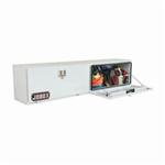CRESCENT JOBOX 577000 Heavy Duty Topside Truck Box, 17 in H x 15 in W x 72 in D, 9.4 cu-ft Storage, White