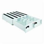 CRESCENT JOBOX 662980 Heavy Duty Steel Drawer Storage, 9 in H x 24 in W x 4 ft D, 650 lb Storage, White
