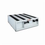 CRESCENT JOBOX 667980 Heavy Duty Steel Drawer Storage, 13 in H x 3 ft W x 4 ft D, 650 lb Storage, White