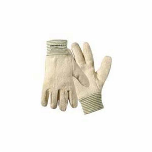 Jomac 765 General Purpose Gloves, Protective, M, Loop-Out Terrycloth, Natural White, Knit Wrist Cuff, Resists: Heat, Ambidextrous