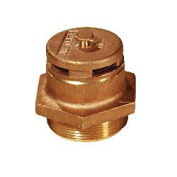 Justrite 08101 Vertical Drum Vent, 2 in NPT/NPS Bung, Plated Steel Flame Arrestor, For Use With 205 L Petroleum Based Solvent Drums, Brass, Brass
