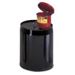 Justrite 08202 Small Drum Funnel, Galvanized, For Use With 5 gal Steel Pails, 2 in NPT, Steel