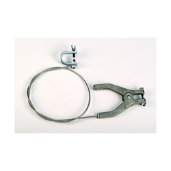 Justrite 08498 Antistatic Wire With Hand Clamp and C Clamp, 3 ft L, Flexible Wire