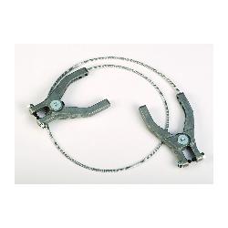 Justrite 08499 Antistatic Wire With Dual Hand Clamp, 3 ft L, Flexible Wire