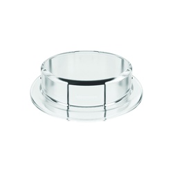 Justrite 12868 Closed Carboy Cap Adapter, 3.2 in Dia x 83 mm Mouth, Polypropylene, Clear