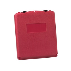 Justrite 23306 Large Document Storage Box, 3.563 in Exterior, 2.3 in Interior D x 13.3 in Interior, 15-3/4 in Exterior H, Polyethylene, Red