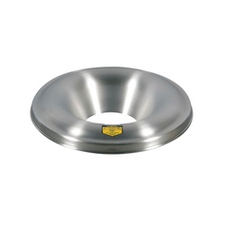 Justrite 26555 Drum Can Head, 7-7/8 in Dia Opening 24 in OD, For Use With Cease-Fire 55 gal Waste Receptacle Safety Drum Can, Aluminum, Aluminum
