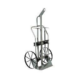 Justrite 35018 Cylinder Hand Truck With Hoist Ring, 600 lb Load, 2 Cylinder