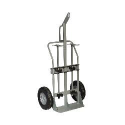 Justrite 35034 Cylinder Hand Truck With Hoist Ring, 600 lb Load, 2 Cylinder