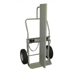 Justrite 35040 Cylinder Hand Truck With Firewall, 1000 lb Load, 2 Cylinder