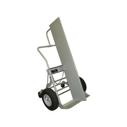Justrite 35044 Cylinder Hand Truck With Firewall, 1000 lb Load, 2 Cylinder
