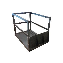Justrite 35216 End Loaded Gas Cylinder Forklift Pallet With Ramp, 14 Cylinder, 3600 lb Load, 9 in Dia Cylinder, Steel