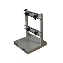 Justrite 35228 Gas Cylinder Forklift Pallet, 2 Cylinder, 800 lb Load, 12 in Dia Cylinder, Steel