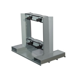 Justrite 35230 Low Profile Back-To-Back Individually Secured Gas Cylinder Forklift Pallet, 4 Cylinder, 1200 lb Load, 12 in Dia Cylinder, Steel