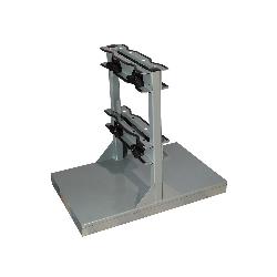 Justrite 35232 Back-To-Back Loaded Individually Secured Gas Cylinder Forklift Pallet, 4 Cylinder, 1200 lb Load, 12 in Dia Cylinder, Steel