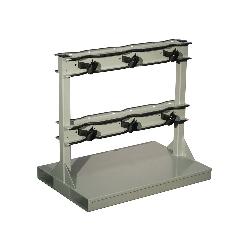 Justrite 35234 Back-To-Back Loaded Individually Secured Gas Cylinder Forklift Pallet, 6 Cylinder, 1800 lb Load, 12 in Dia Cylinder, Steel