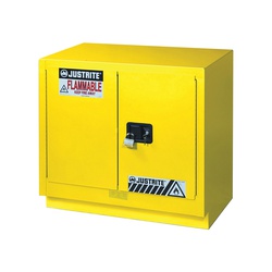 Justrite 883600 Sure-Grip EX Under Fume Hood Safety Cabinet, 23 gal Capacity, 35-3/4 in H x 36 in W x 21-5/8 in D, 18 ga