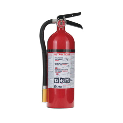 Kidde 466112 Multi-Purpose Rechargeable Fire Extinguisher With Wall Hook, Dry Chemical Extinguisher, Class: A/B/C, UL Rating: 3-A:40-B:C, Extinguishing Agent: Monoammonium Phosphate