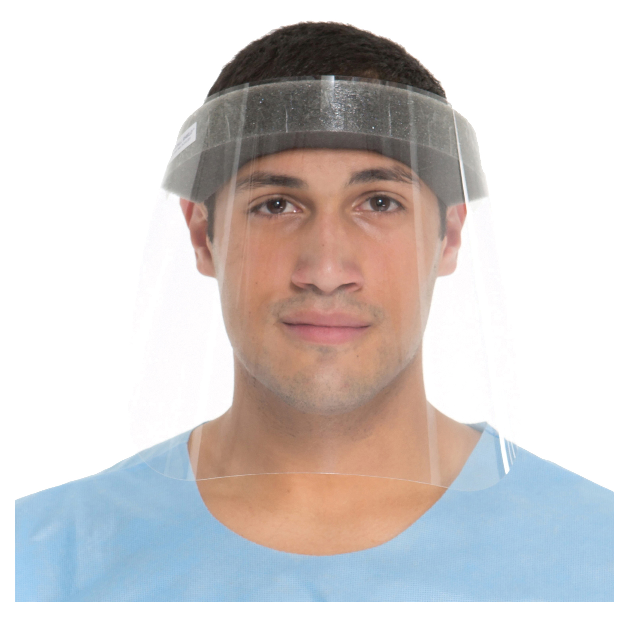 Kimberly-Clark* Guardall Shield* 41205 Faceshield, Clear, Mylar, 3/4 in H, For Use With Hard Hats