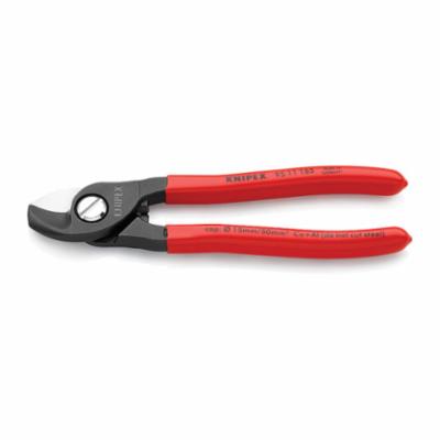 Knipex 95 11 165 SBA Burnished Cable Shear With Plastic Coated Handles, 165 mm OAL, Twin Edge
