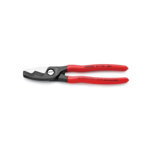 Knipex 95 11 200 SBA Burnished Cable Shear With Twin Cutting Edge, 200 mm OAL