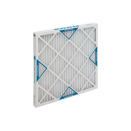 Koch Filter 102-031-001 Multi-Pleat XL8 HC High Capacity Extended Surface Pleated Panel Filter, 18 in H x 12 in W x 1 in D, 8 MERV, 200 deg F, Domestic