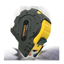 Komelon MagGrip 7425IM Measuring Tape, 25 ft L x 1 in W Blade, Steel, Imperial/Metric