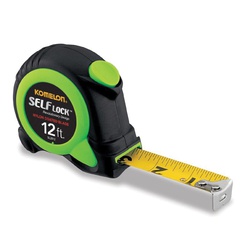 Komelon SL2812 Measuring Tape, 12 ft L x 5/8 in W Blade, Steel, Imperial