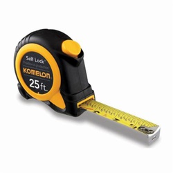 Komelon Self Lock Speed Mark SL2925 Measuring Tape, 25 ft L x 1 in W Blade, Steel, Imperial