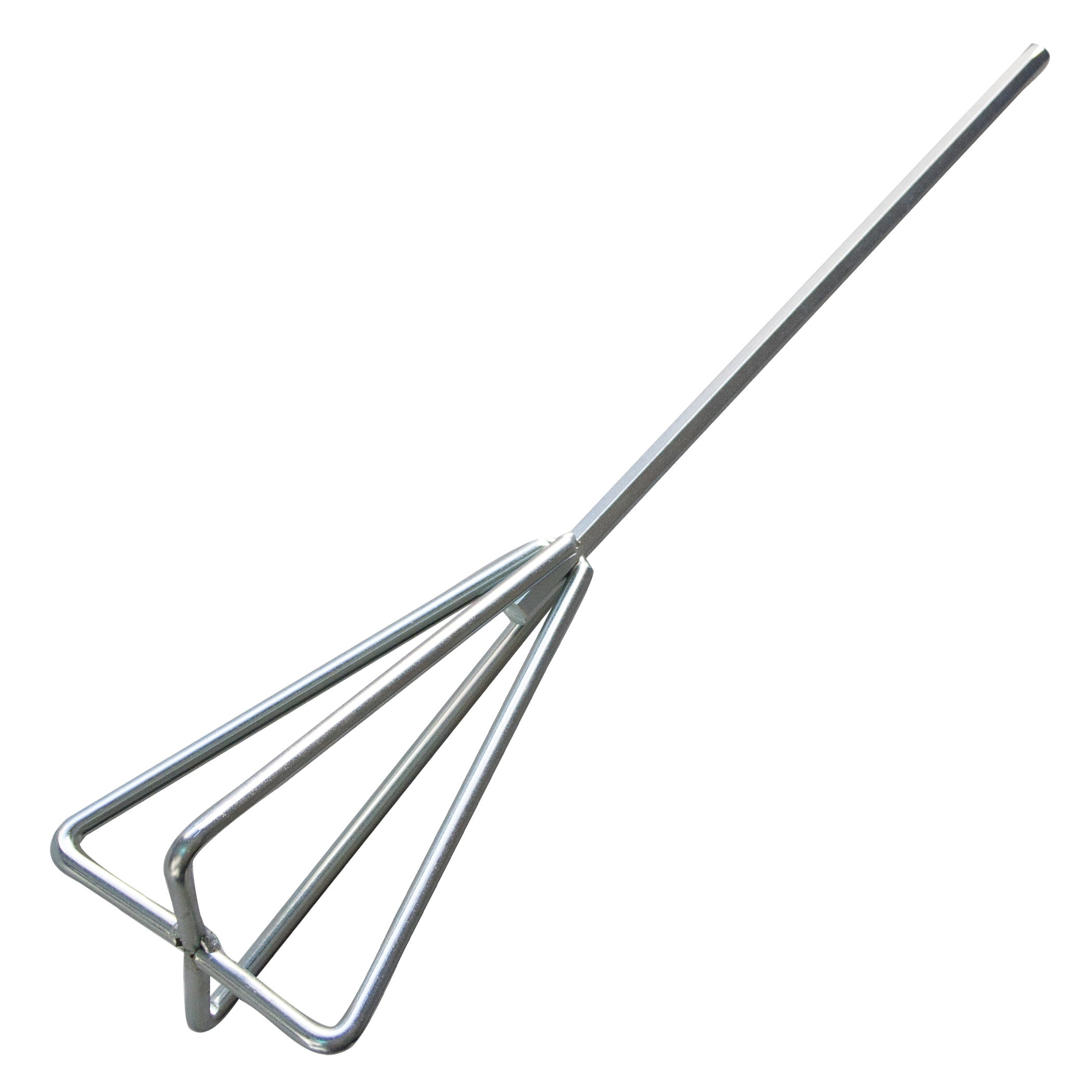 Kraft Tool Co. DC721 Hex Shaft Square Triangle Blade Mixer, 24 in L, Steel, Plated
