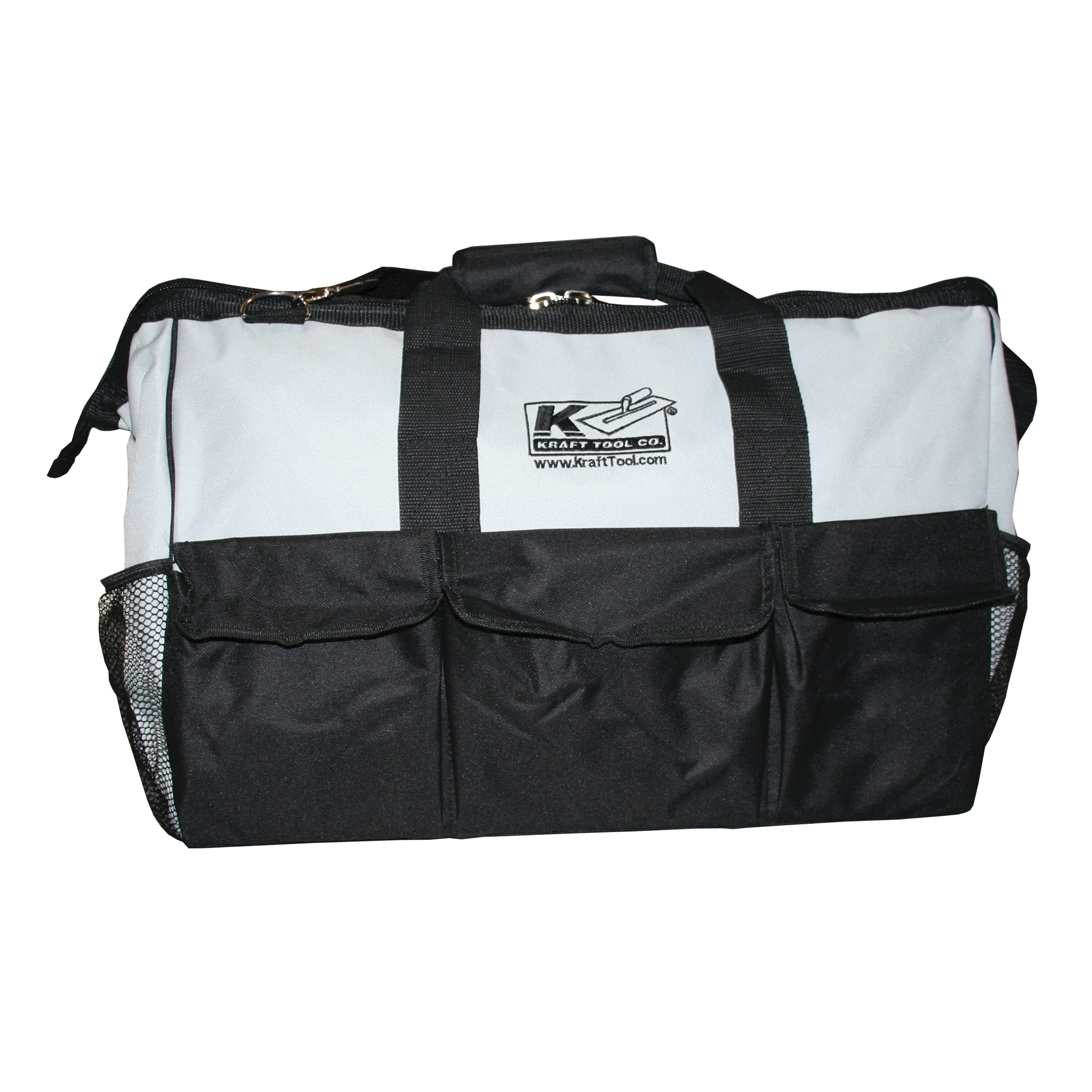 Kraft Tool Co. WL103 Professional Tool Bag, Nylon, Gray