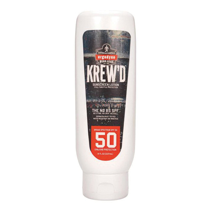 KREW'D 16631 6351 Sunscreen Lotion, 8 oz Nominal, Bottle Package, Lotion Form