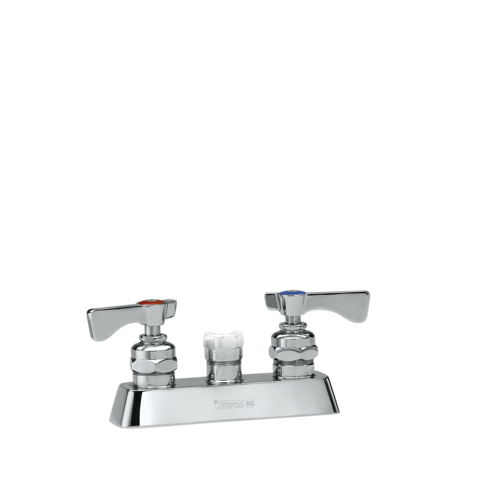 Krowne 15-3XXL ROYAL Faucet Body Only, 2 gpm, 4 in Center, Nickel Chromium, Side Spray(Y/N): No