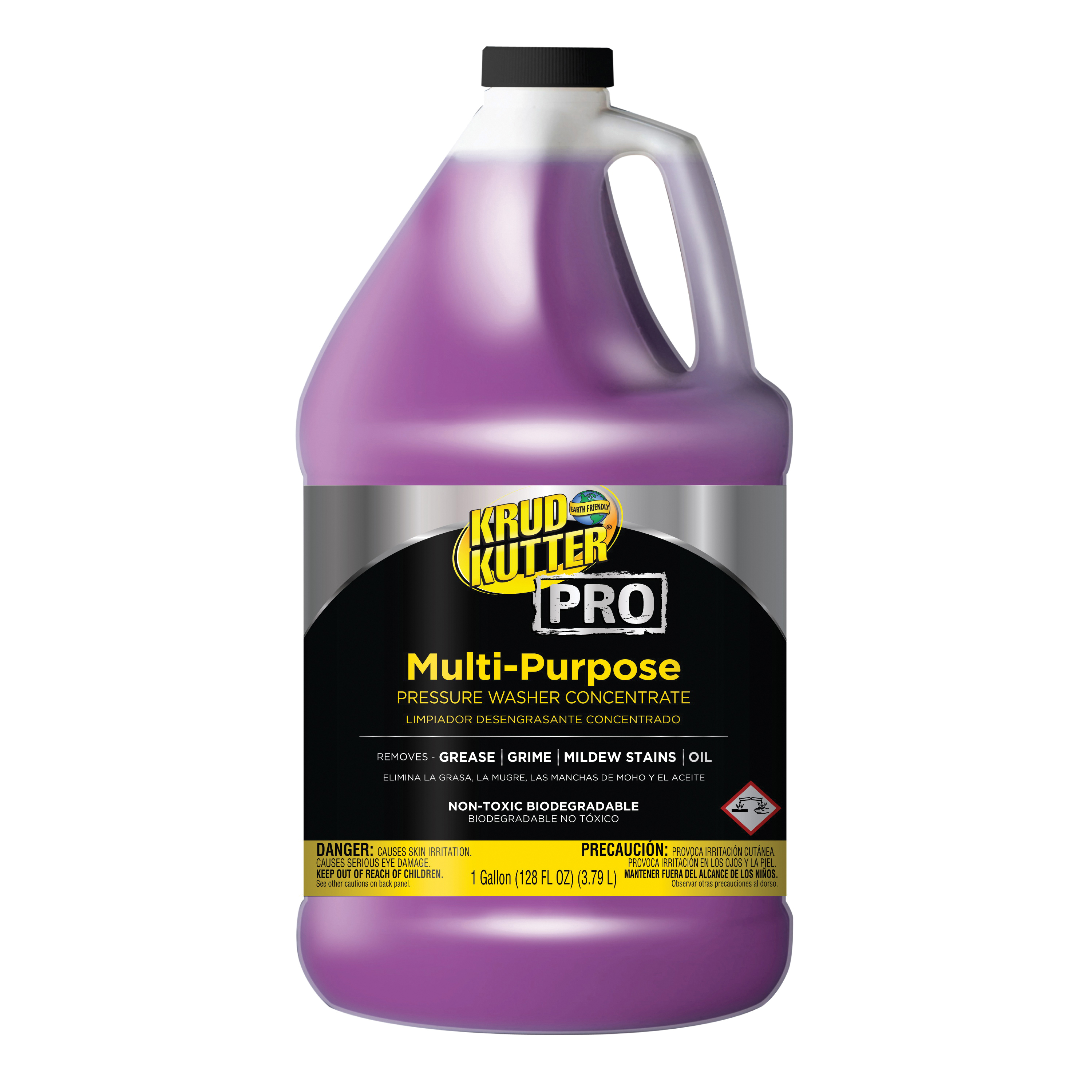 Krud Kutter Pro 352251 Multi-Purpose Pressure Washer Concentrate, 1 gal Bottle, Mild Odor/Scent, Purple, Liquid Form