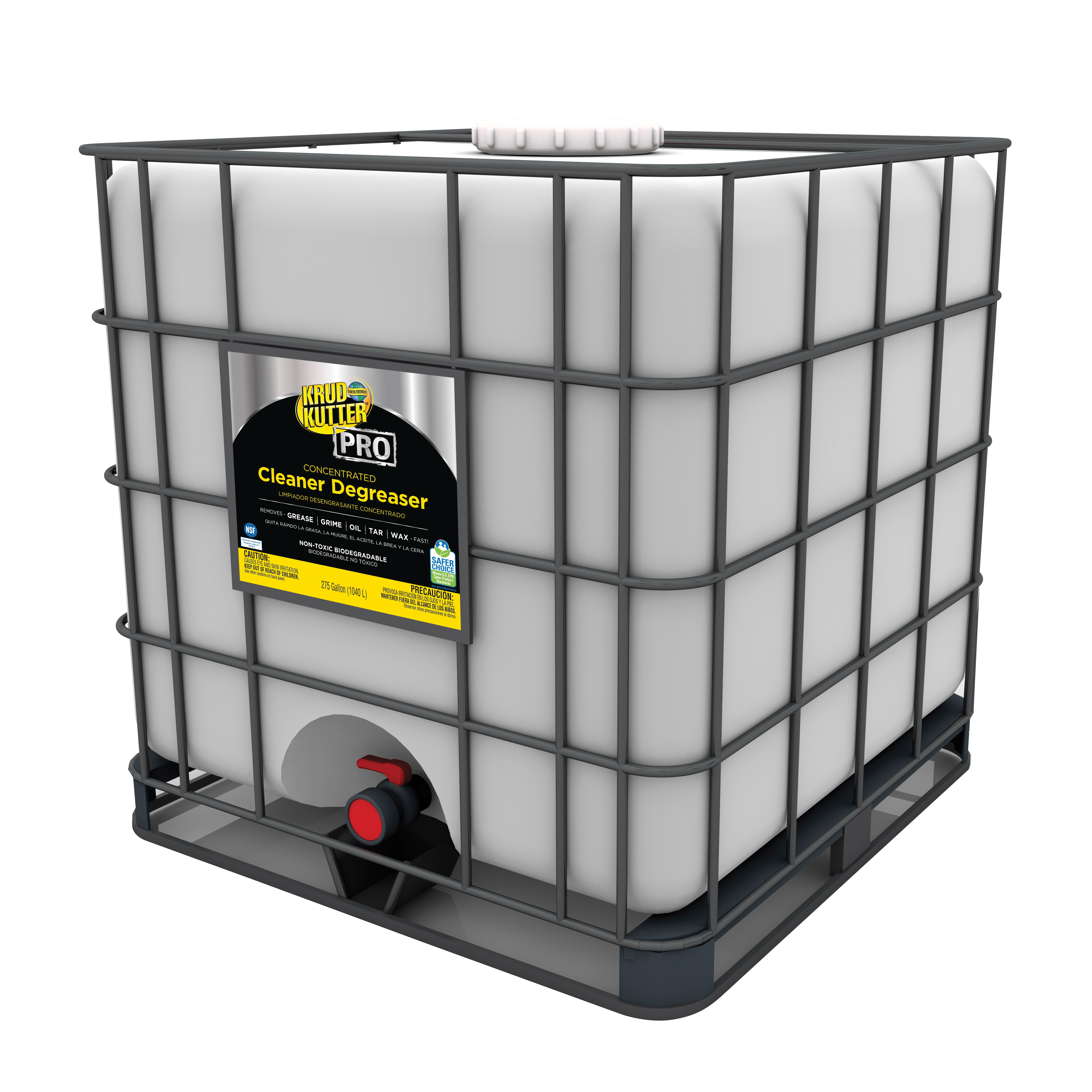 Krud Kutter Pro 352254 Heavy Duty Multi-Purpose Concentrated Cleaner Degreaser, 275 gal Tote, Mild Odor/Scent, Liquid Form
